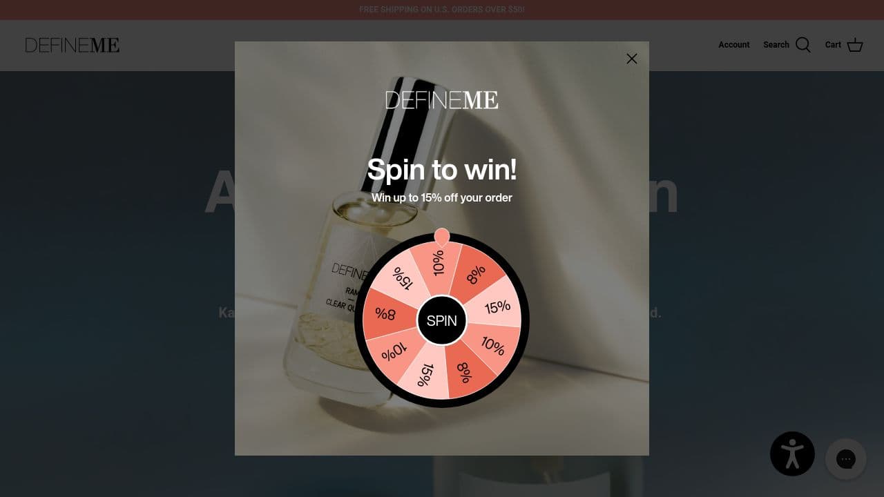 DefineMe website screenshot