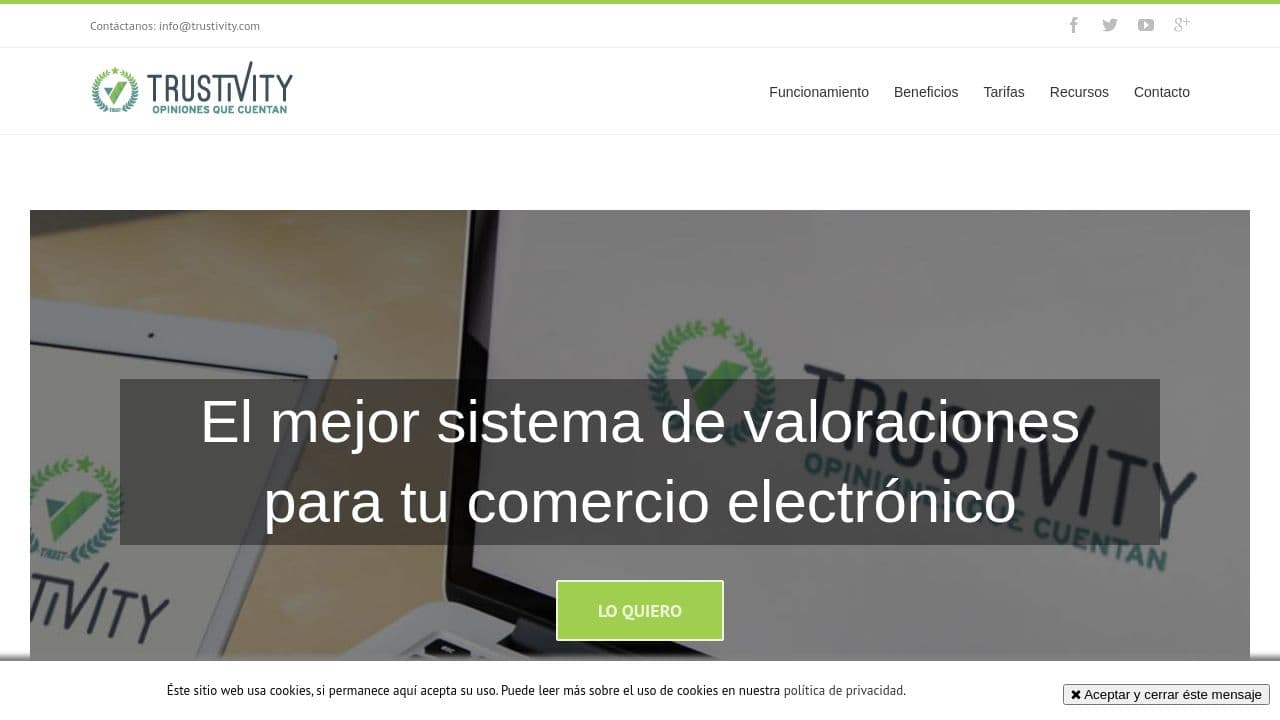 Trustivity website screenshot