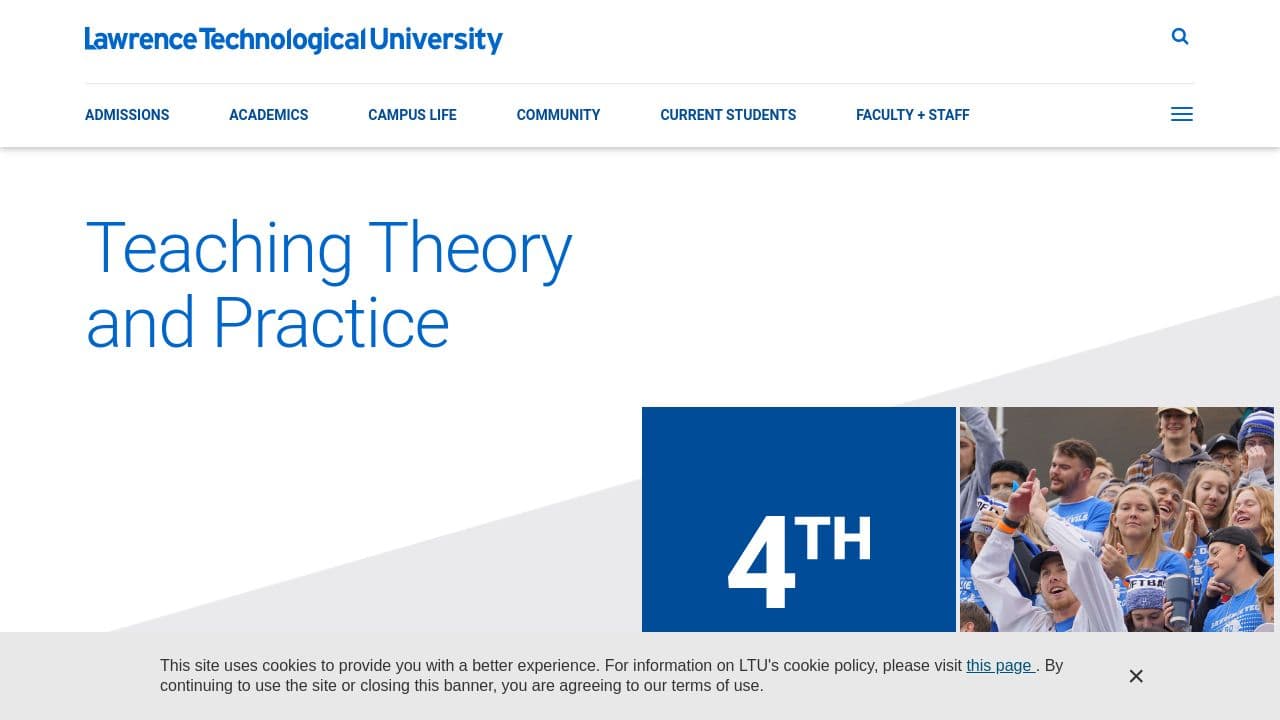 lawrence technological university website screenshot
