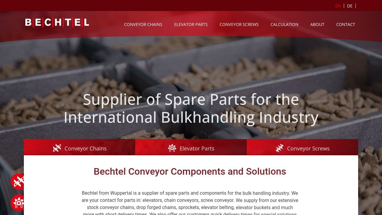 Bechtel GmbH website screenshot