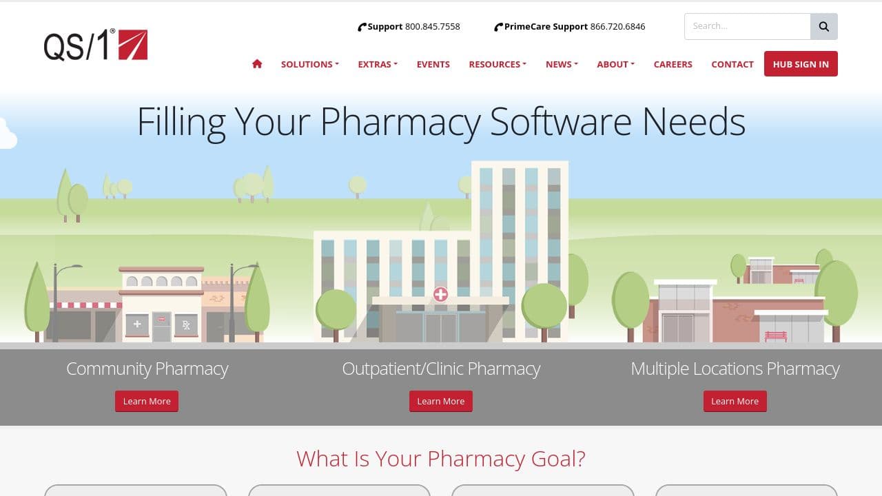 QS/1 website screenshot