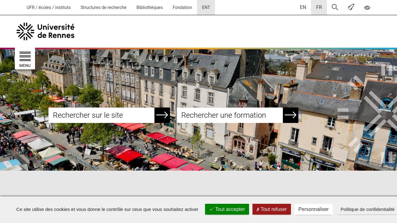 IGR-IAE Rennes website screenshot