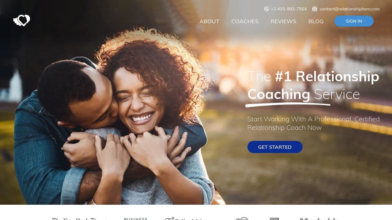 Relationship Hero website screenshot