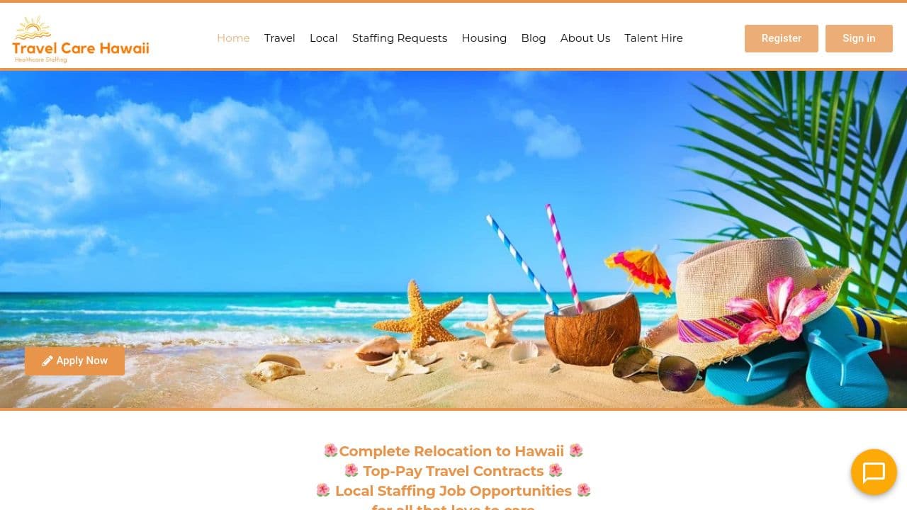 Travel Care Hawaii ✅ website screenshot