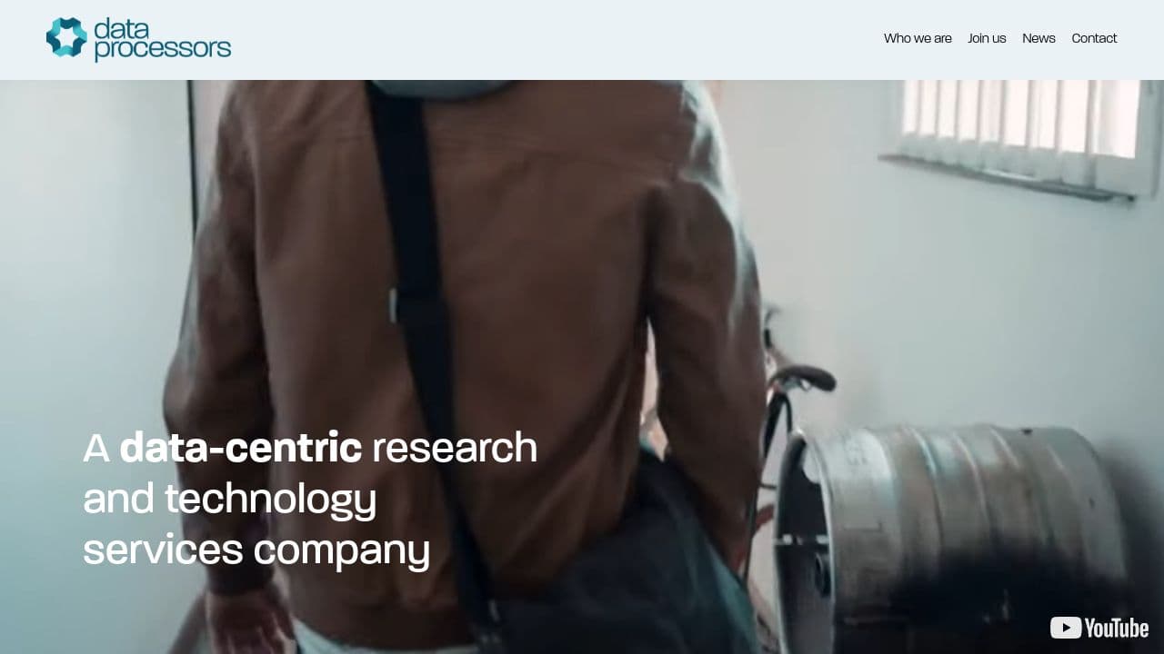 Data Processors website screenshot