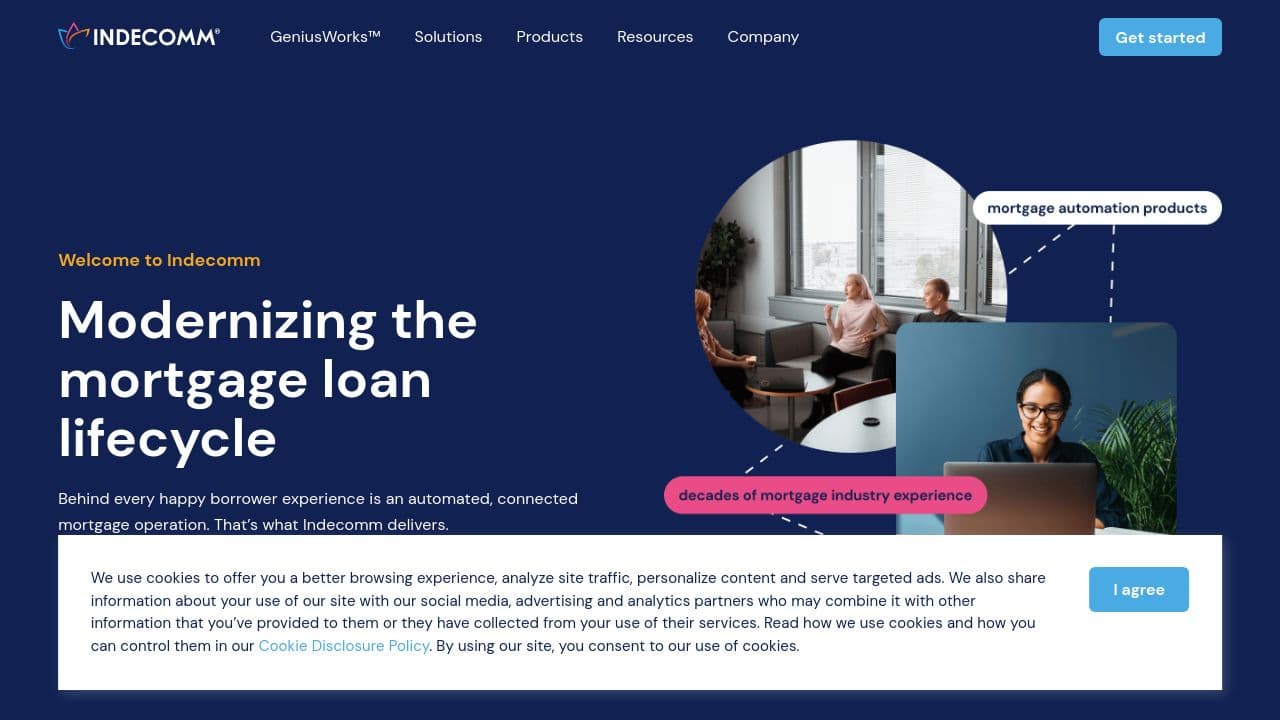 INDECOMM website screenshot