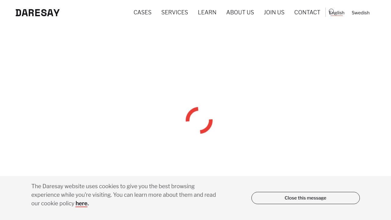 Daresay website screenshot