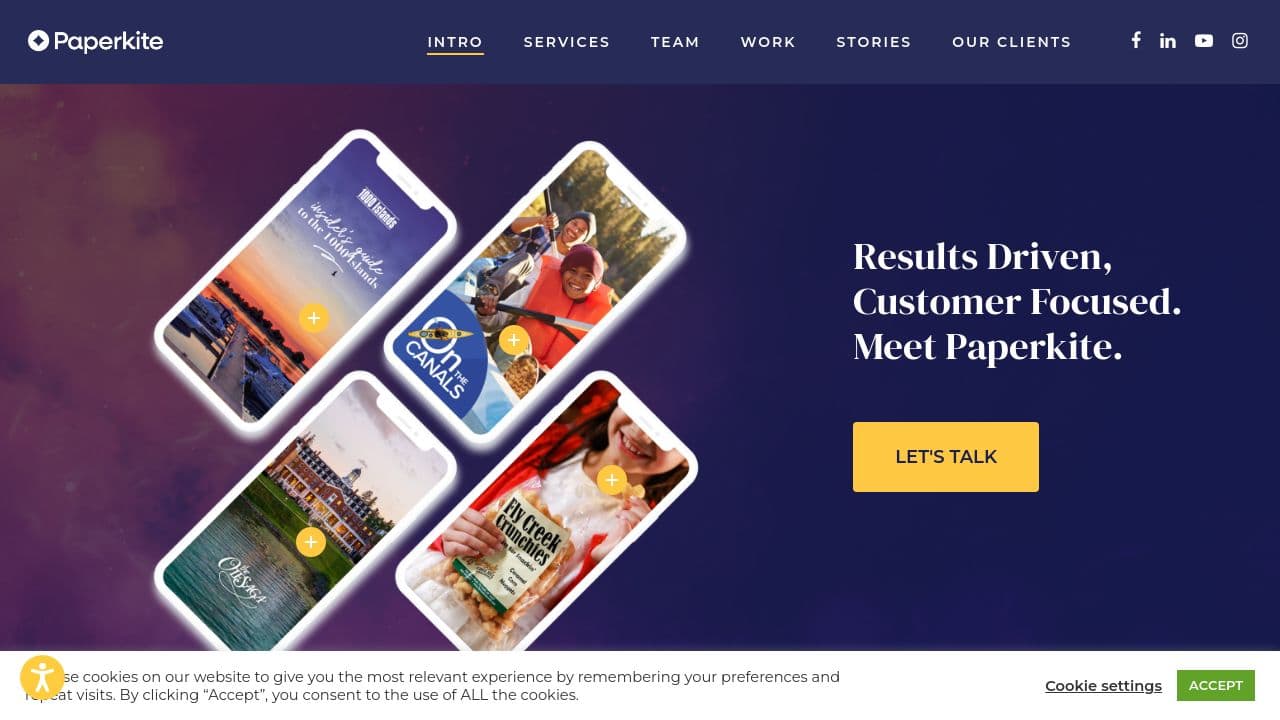 Paperkite website screenshot