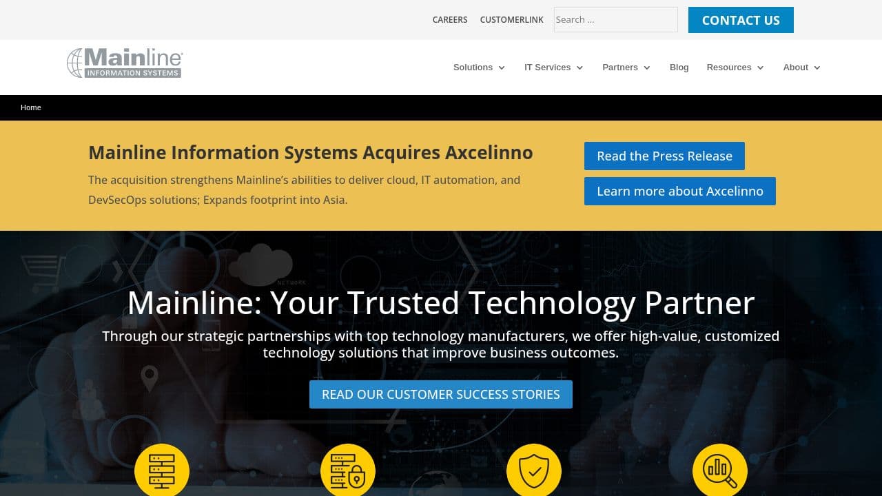 Mainline Information Systems website screenshot