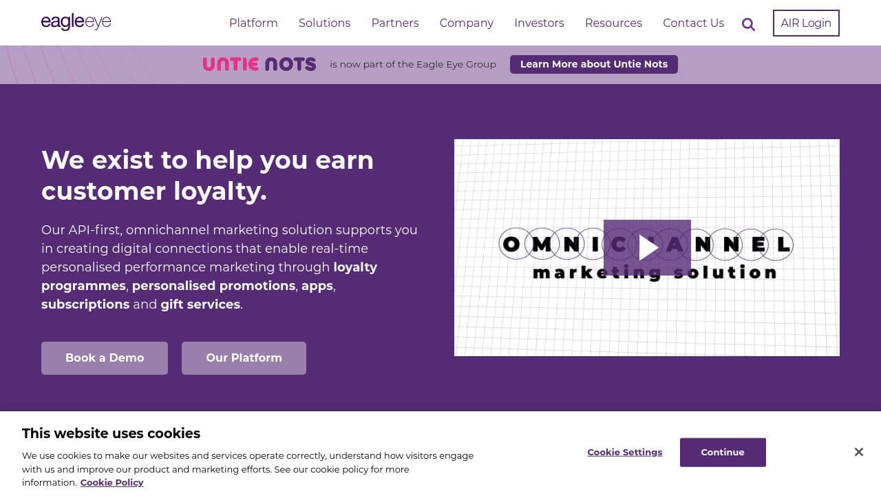 Eagle Eye website screenshot