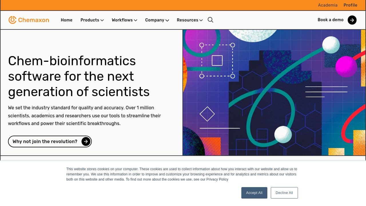 Chemaxon website screenshot