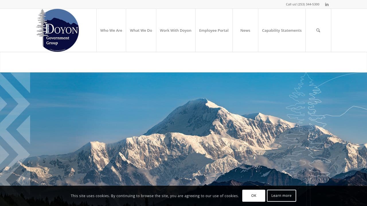 Doyon Government Group website screenshot