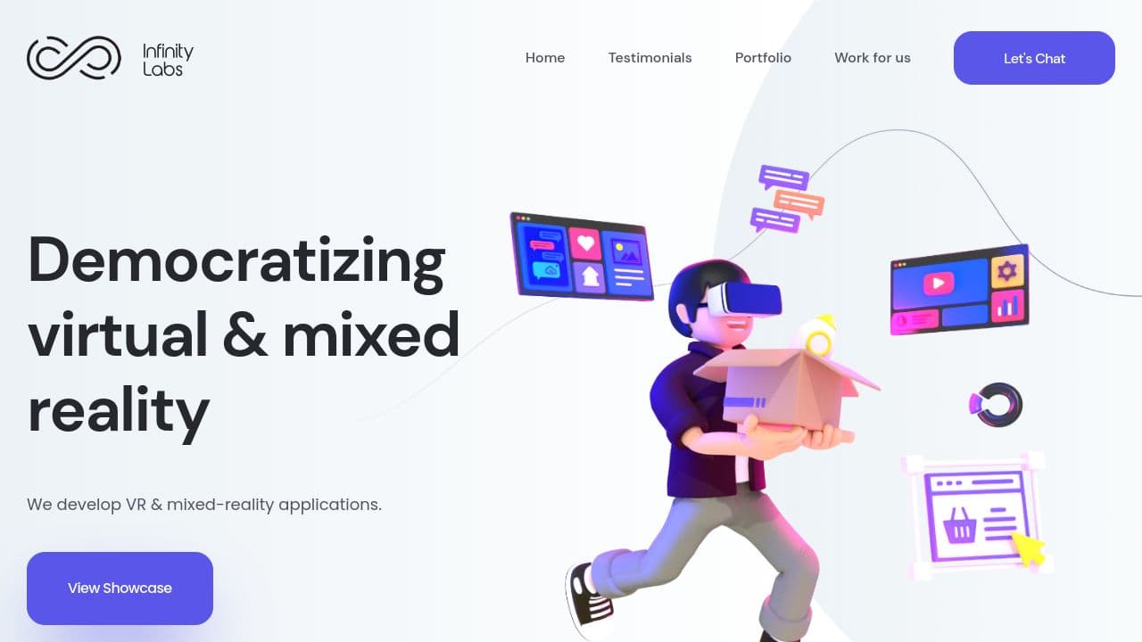 Infinity Labs website screenshot