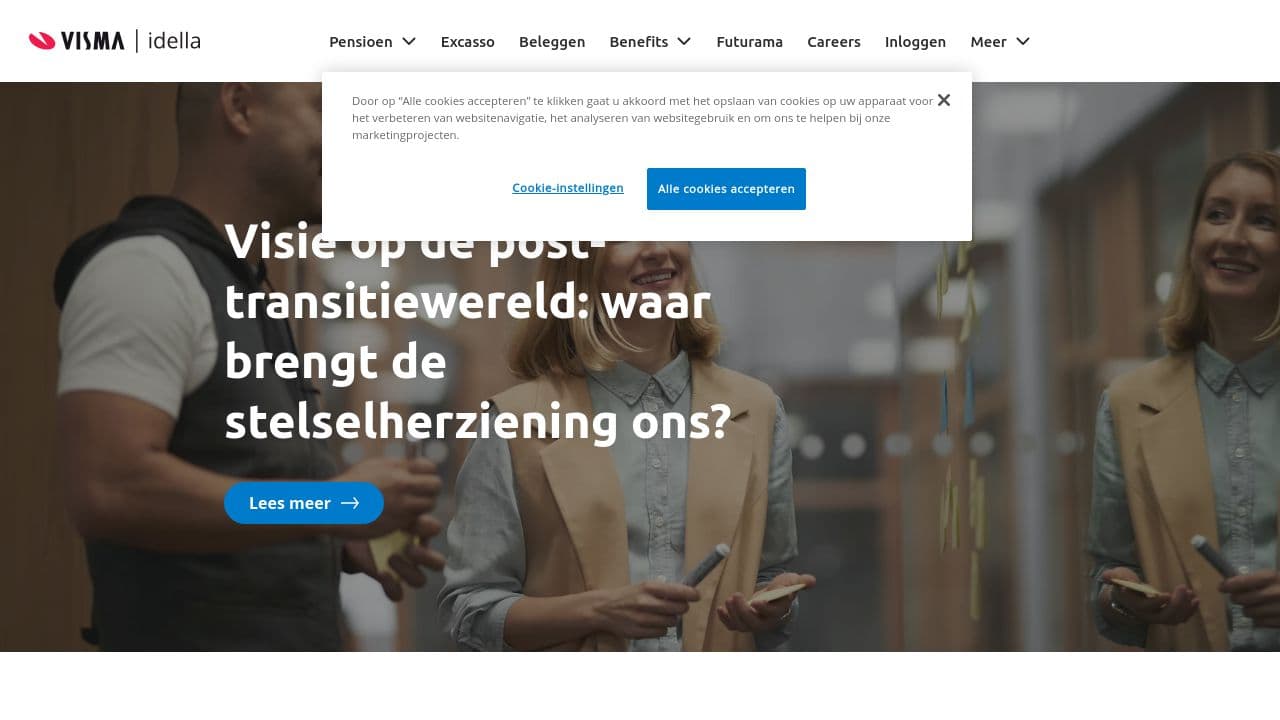 Visma Idella website screenshot
