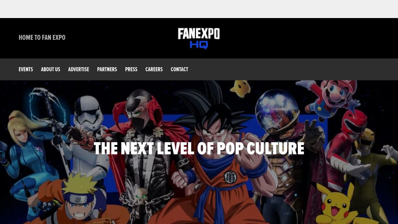 FAN EXPO HQ website screenshot