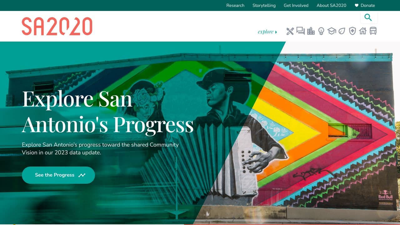 SA2020 website screenshot