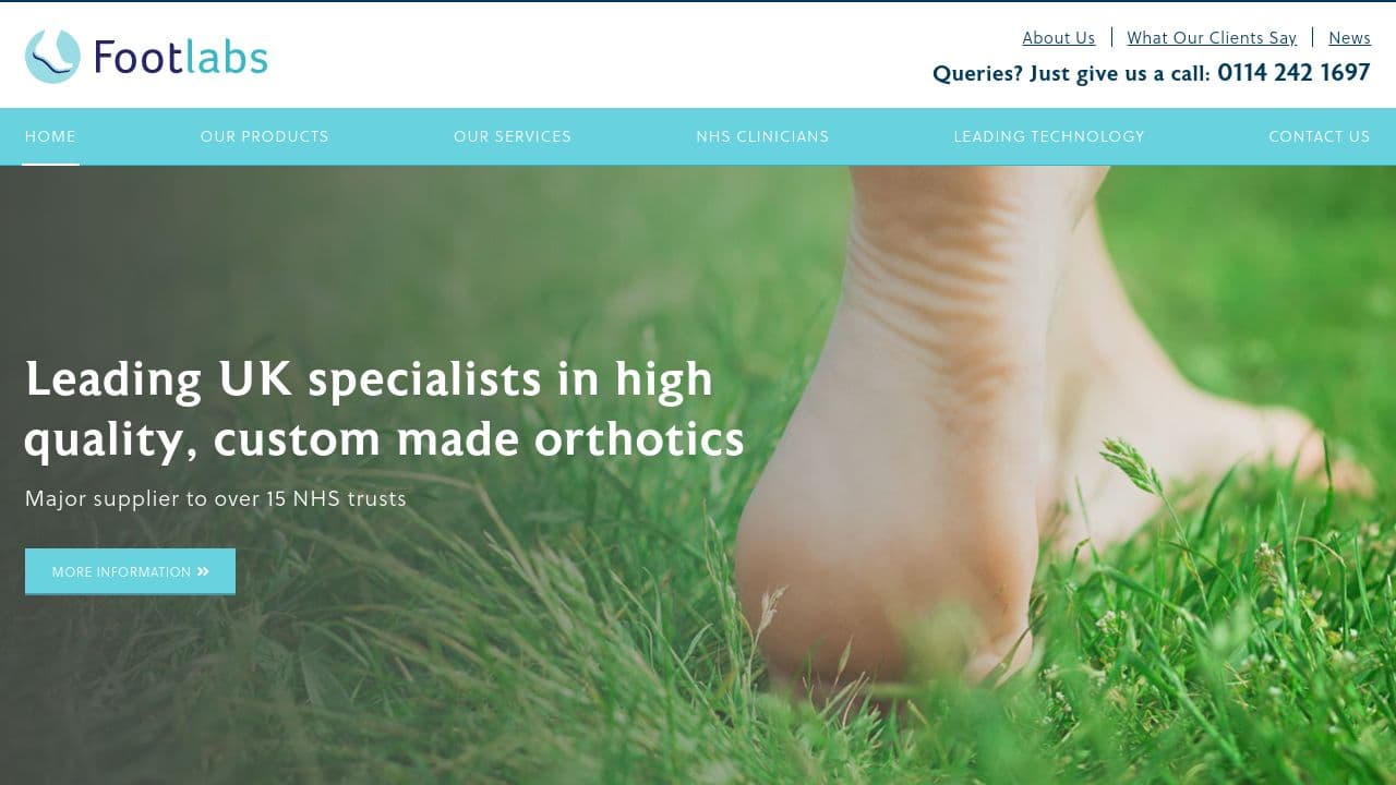 Footlabs Ltd website screenshot