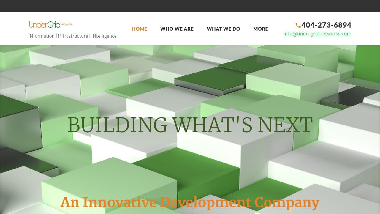 UnderGrid Technologies website screenshot