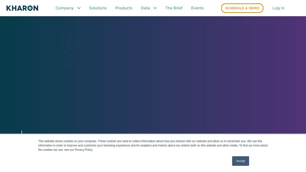 Kharon website screenshot