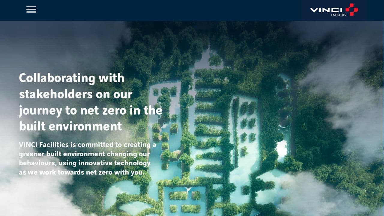 VINCI Facilities website screenshot