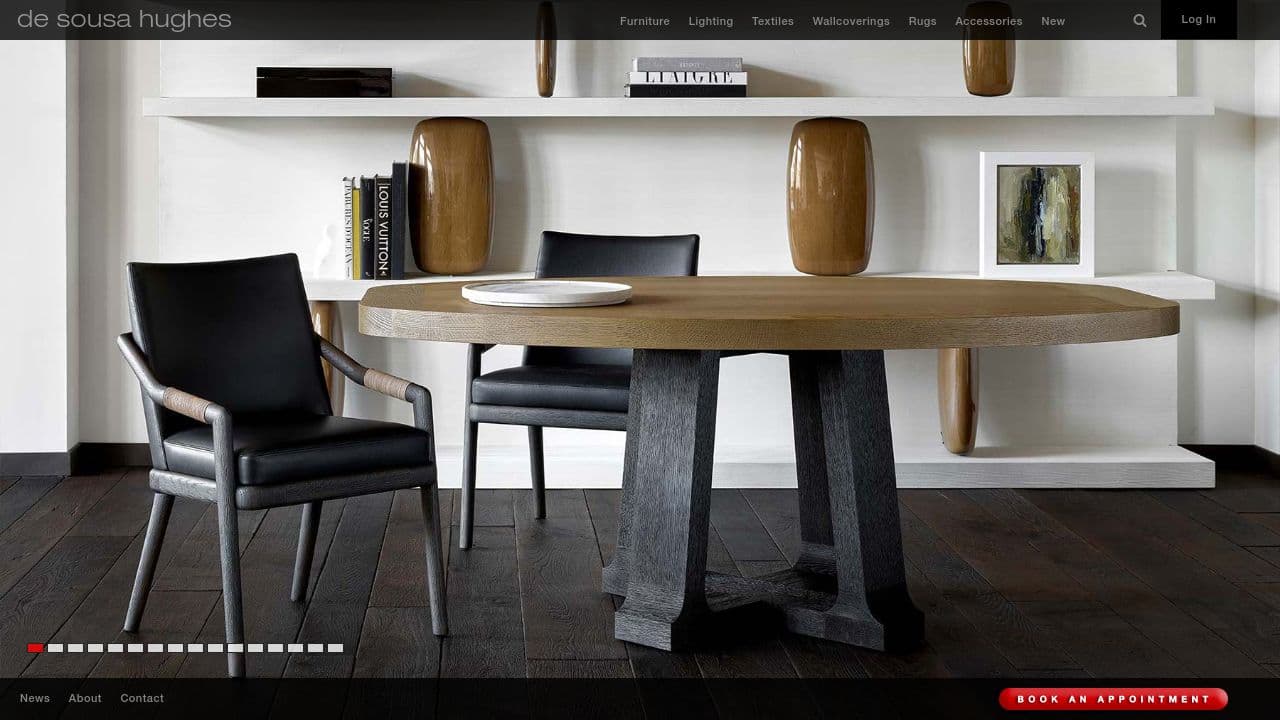 de sousa hughes website screenshot