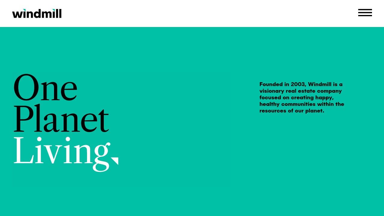 Windmill Development Group website screenshot