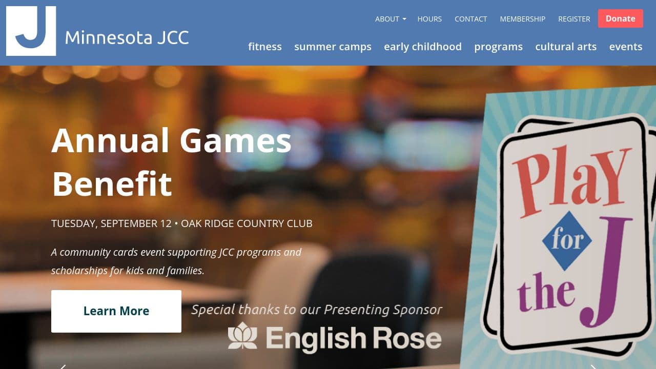 Jewish United Fund website screenshot