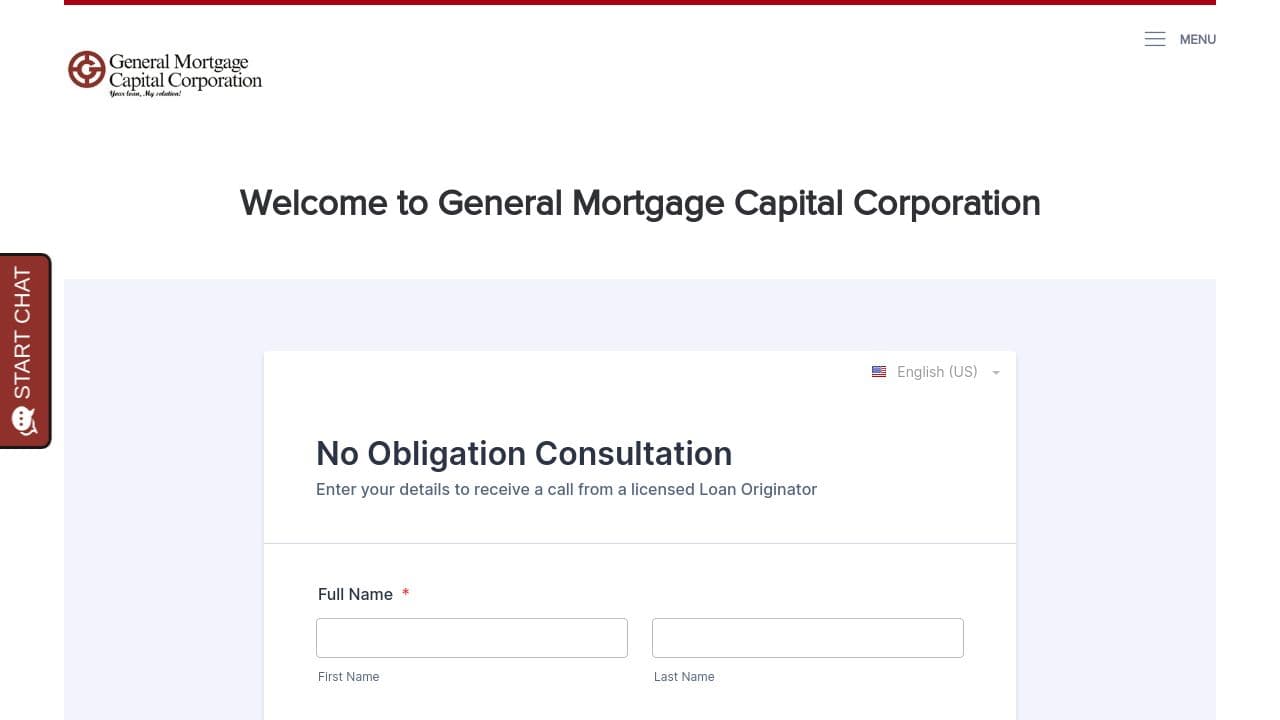 General Mortgage Capital Corporation website screenshot