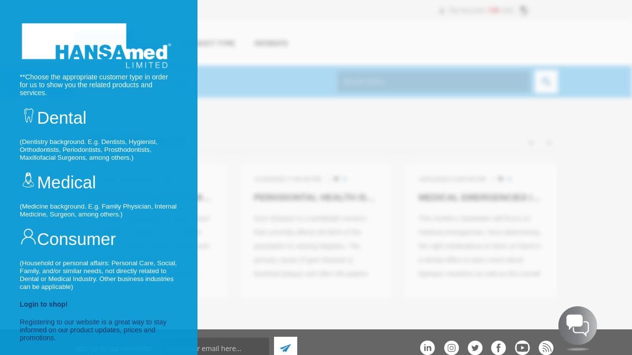 HANSAmed Limited website screenshot