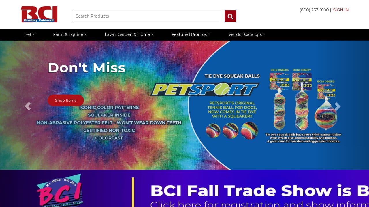 Bradley Caldwell, Inc website screenshot