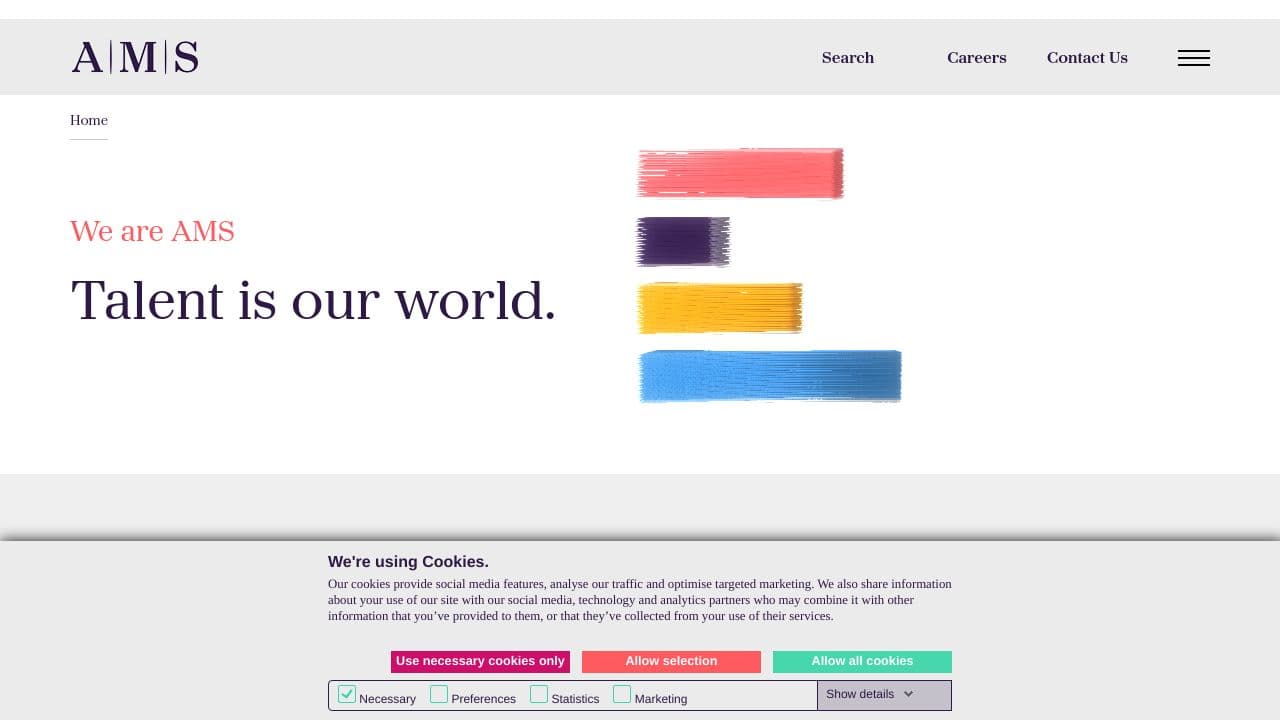 Alexander Mann Solutions website screenshot