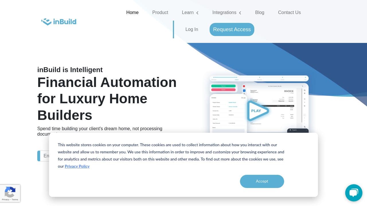 inBuild website screenshot