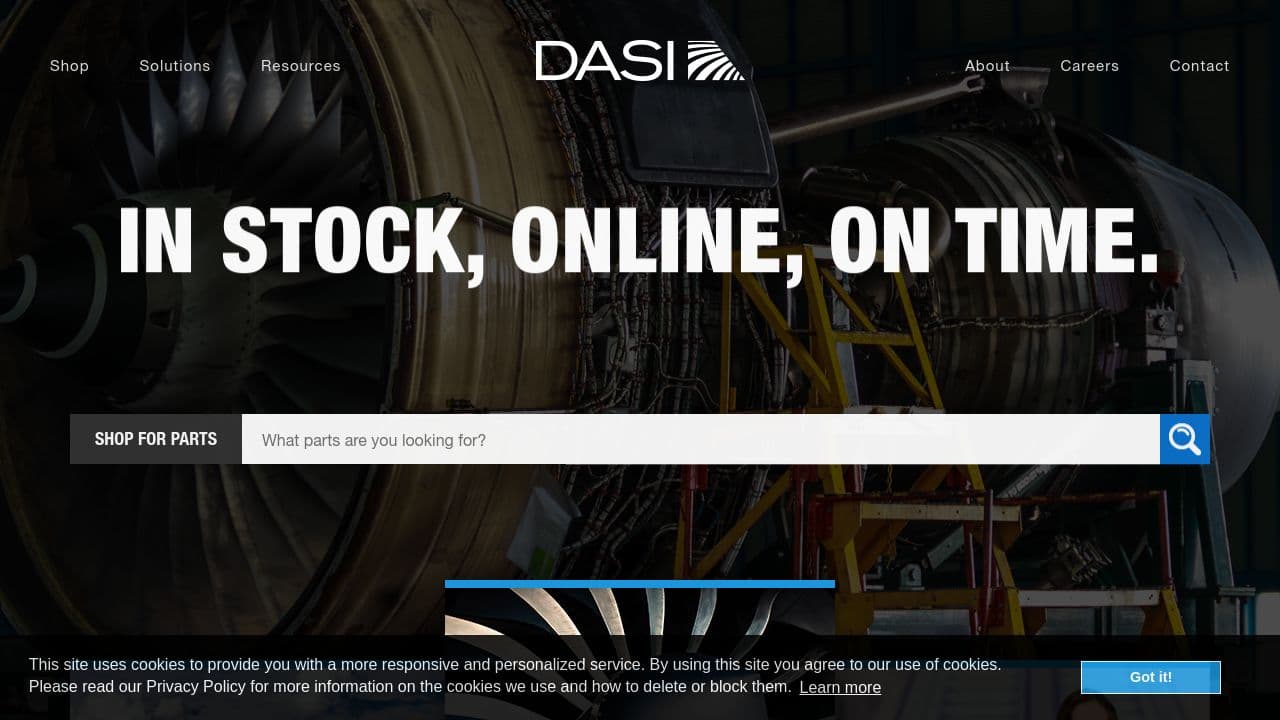 DASI website screenshot