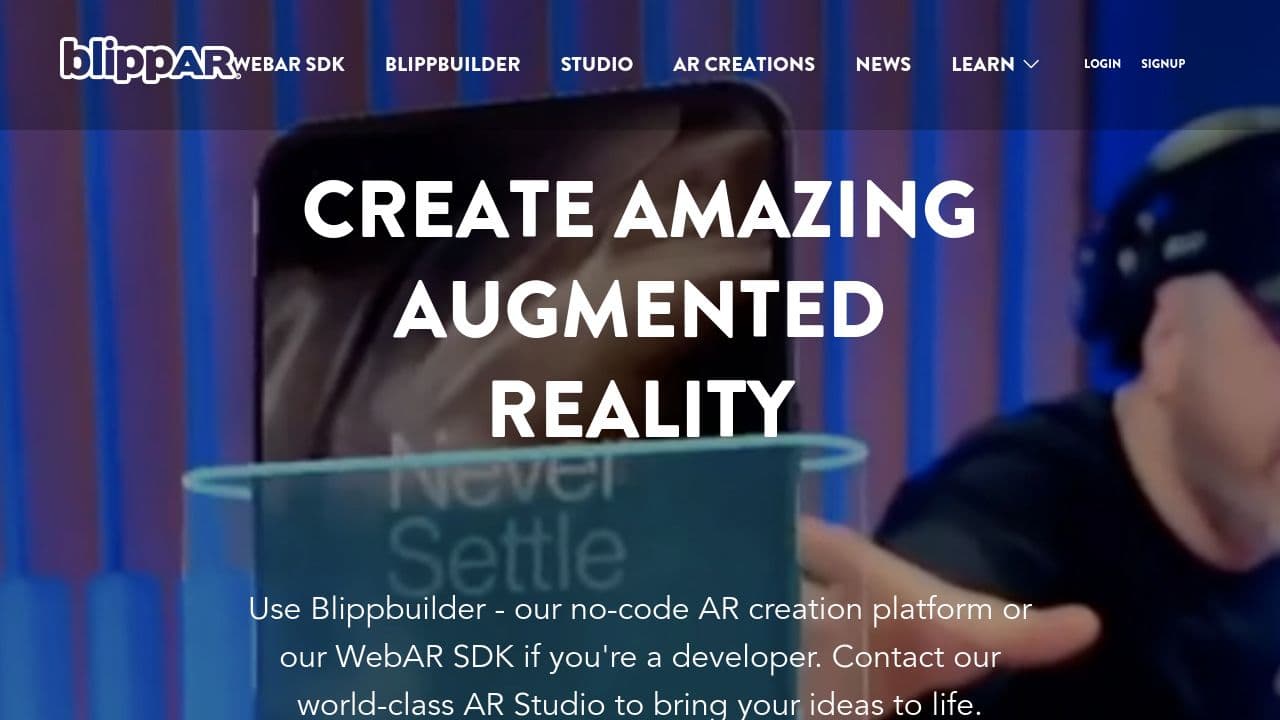 Blippar website screenshot