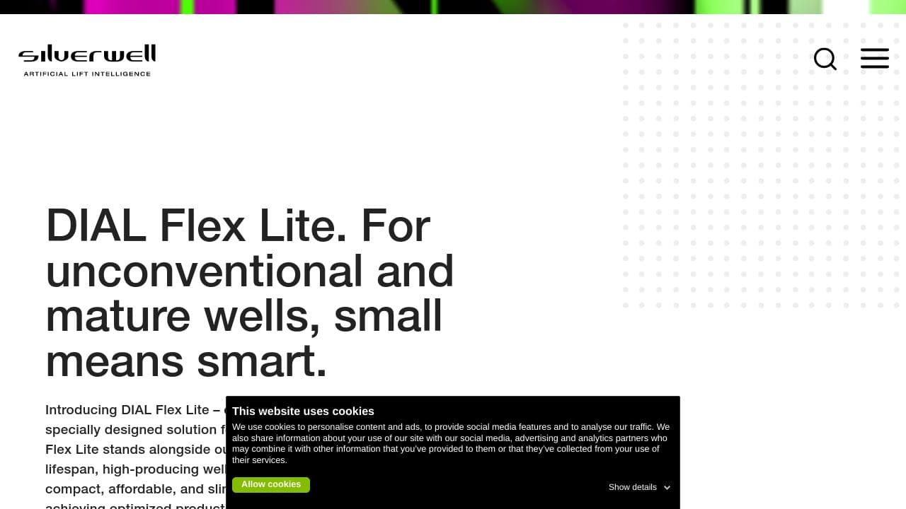 Silverwell Energy website screenshot