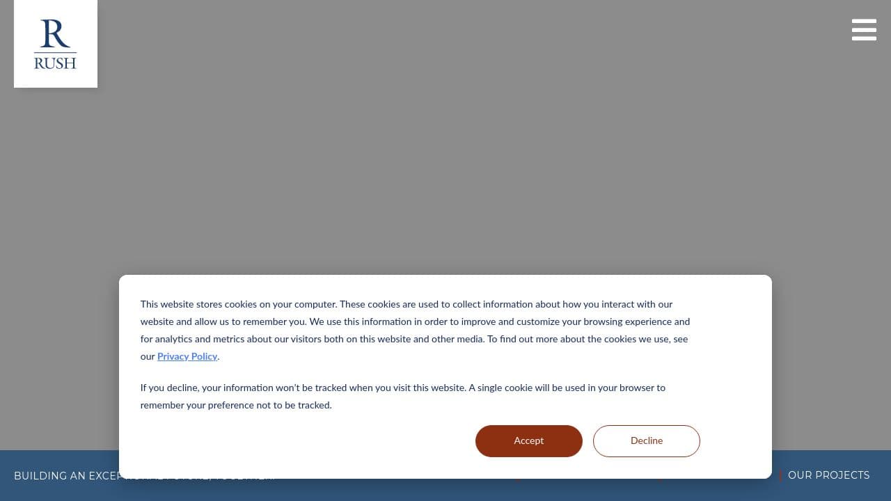 The Rush Companies website screenshot