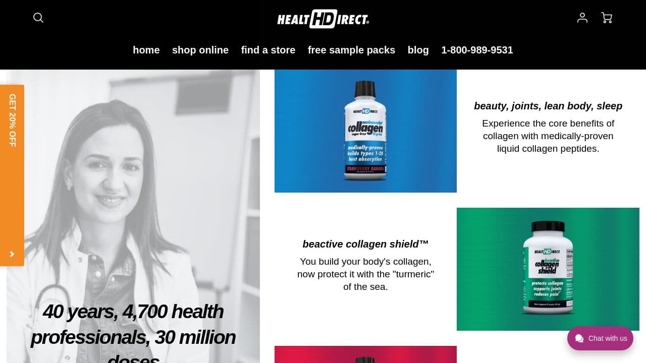 health direct website screenshot
