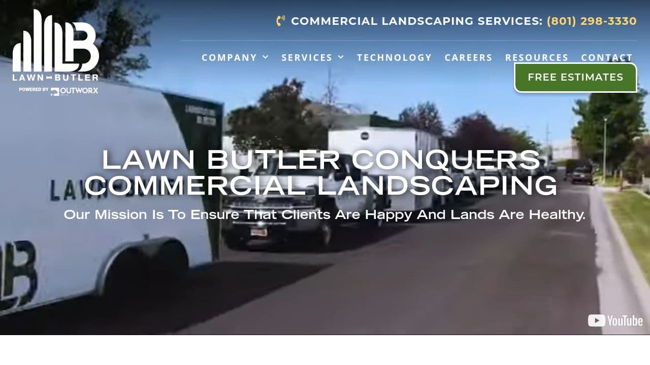 Lawn Butler website screenshot