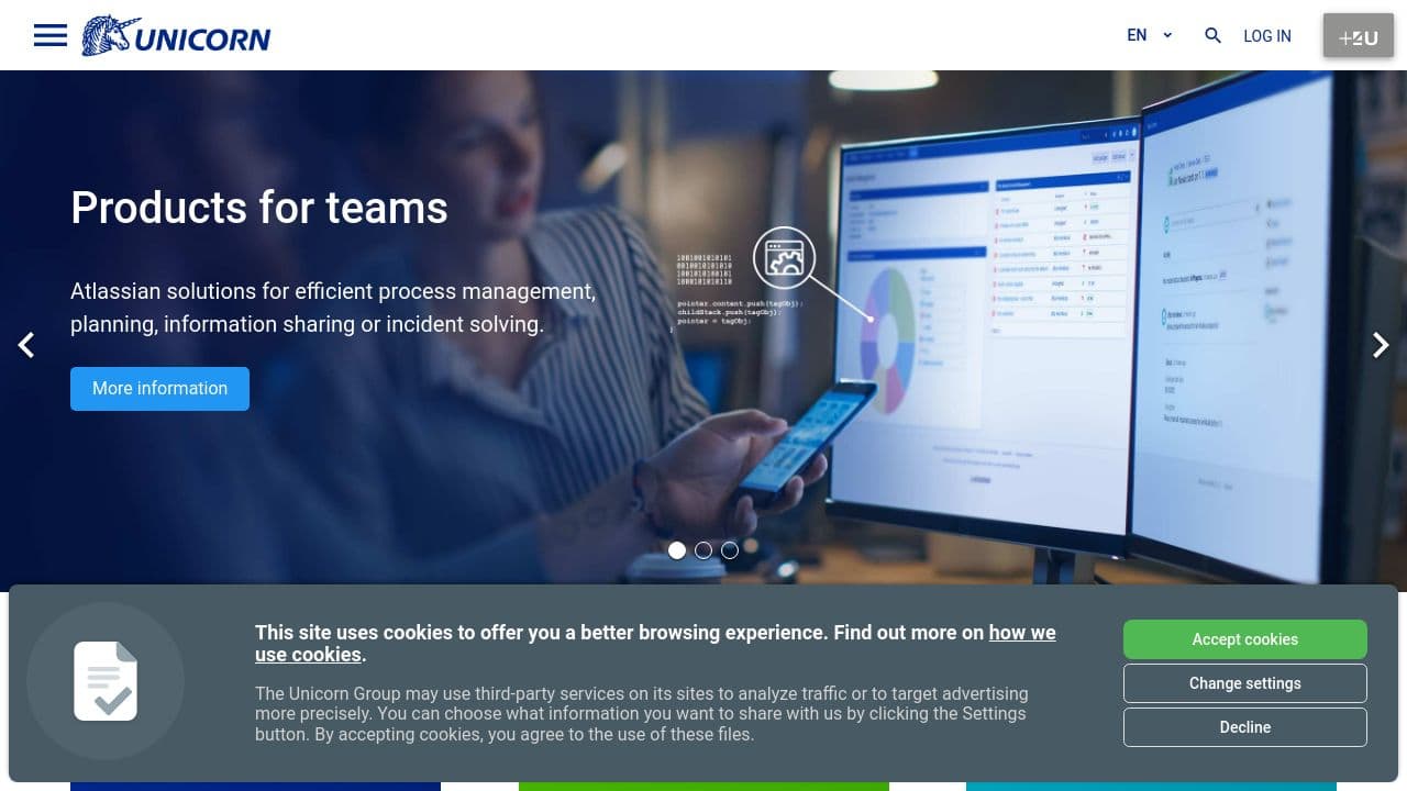 Unicorn website screenshot