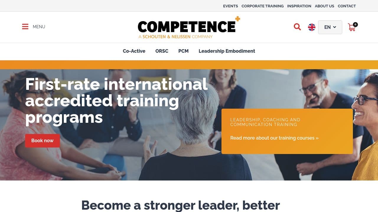 Competence training institute website screenshot