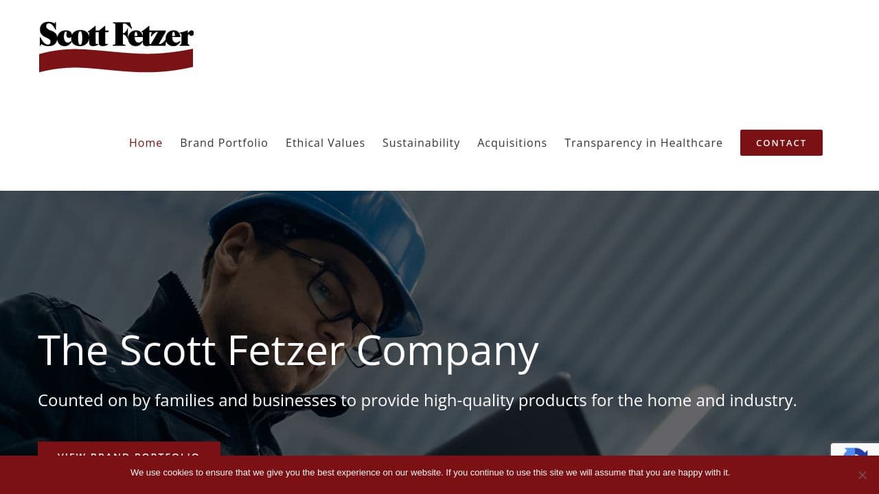 The Scott Fetzer Company website screenshot