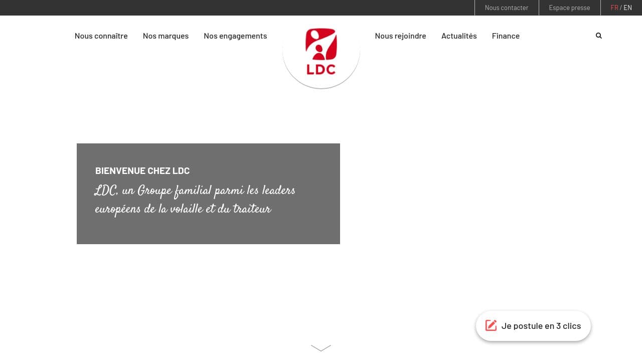LDC Groupe website screenshot
