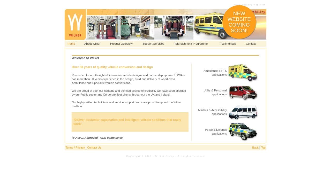 Wilker Auto Conversions website screenshot