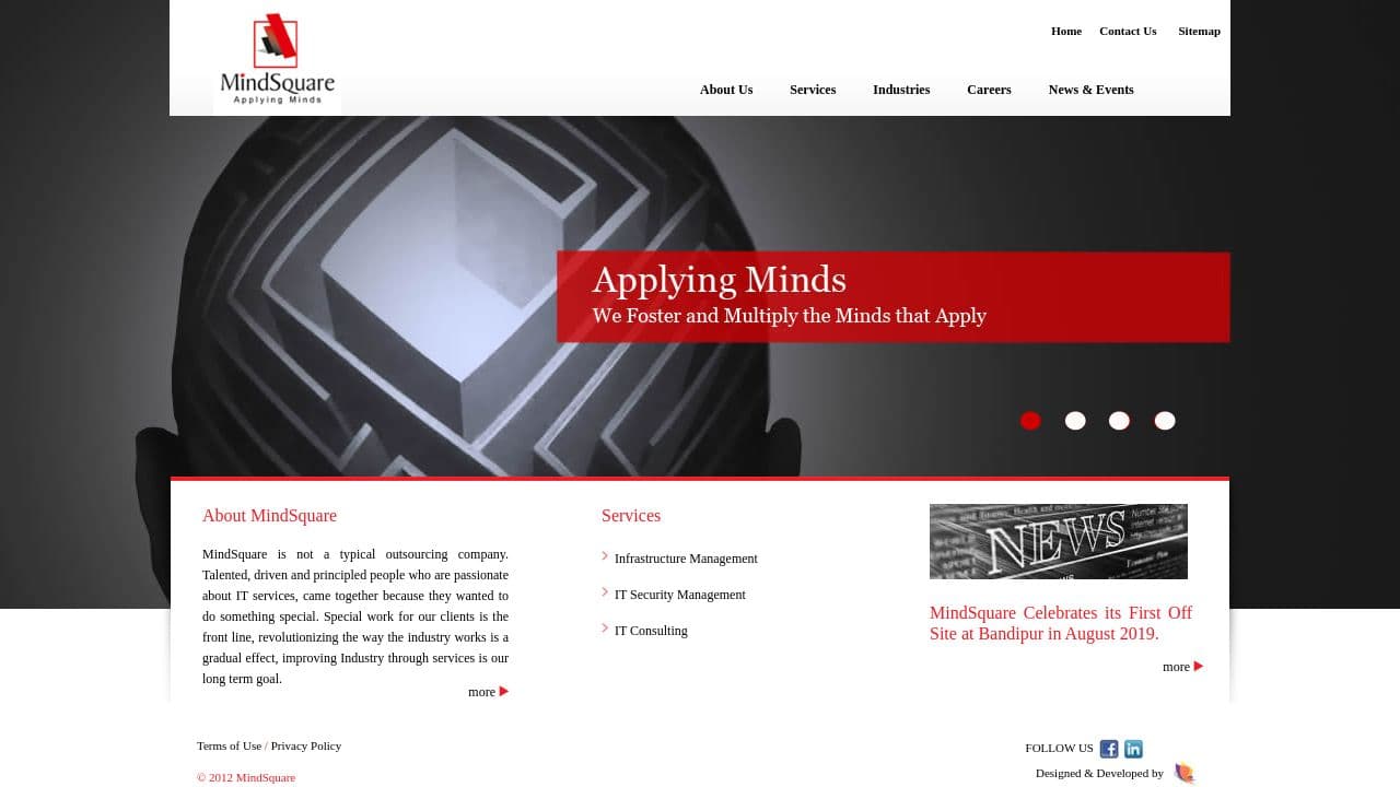 MindSquare Technologies (India) Private Limited website screenshot