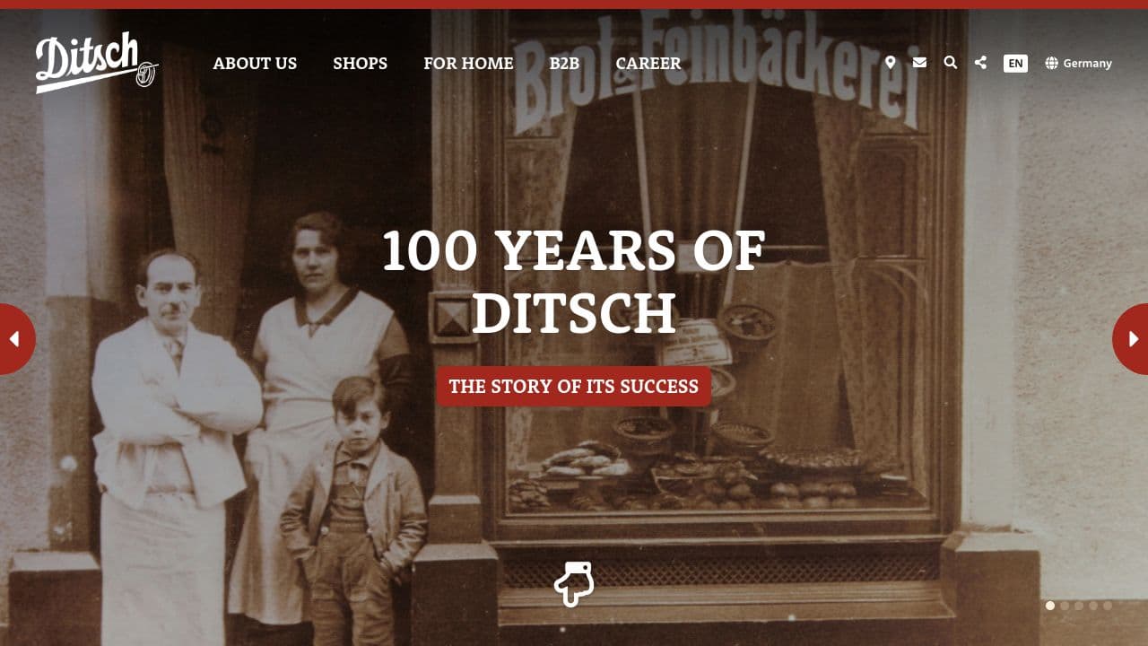 Ditsch USA website screenshot