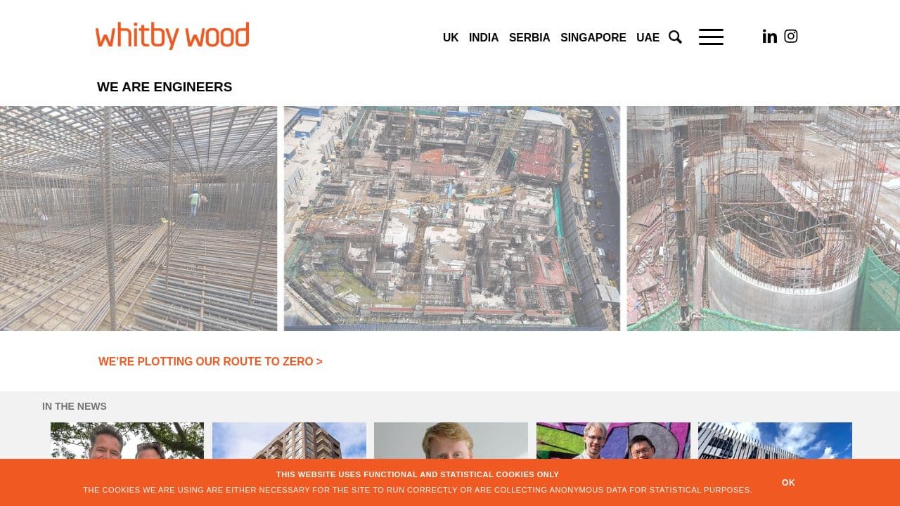 Whitby Wood website screenshot