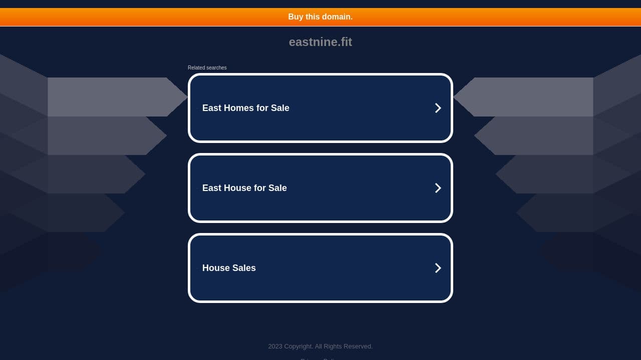 Eastnine website screenshot
