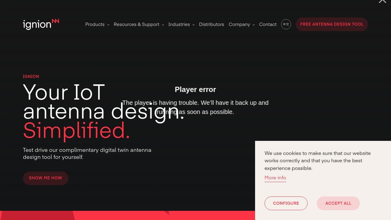 Ignion website screenshot