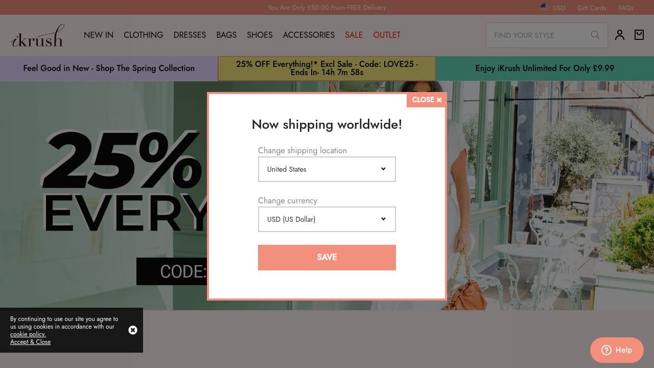 ikrush website screenshot