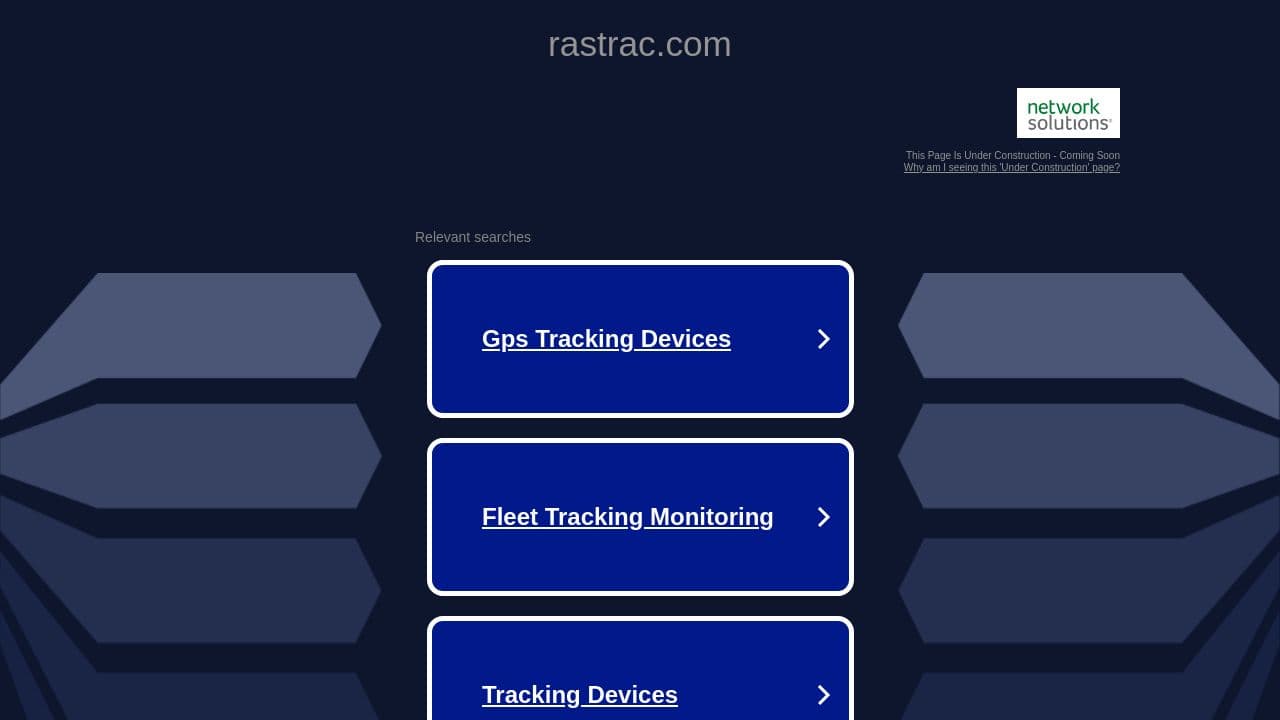 Rastrac website screenshot